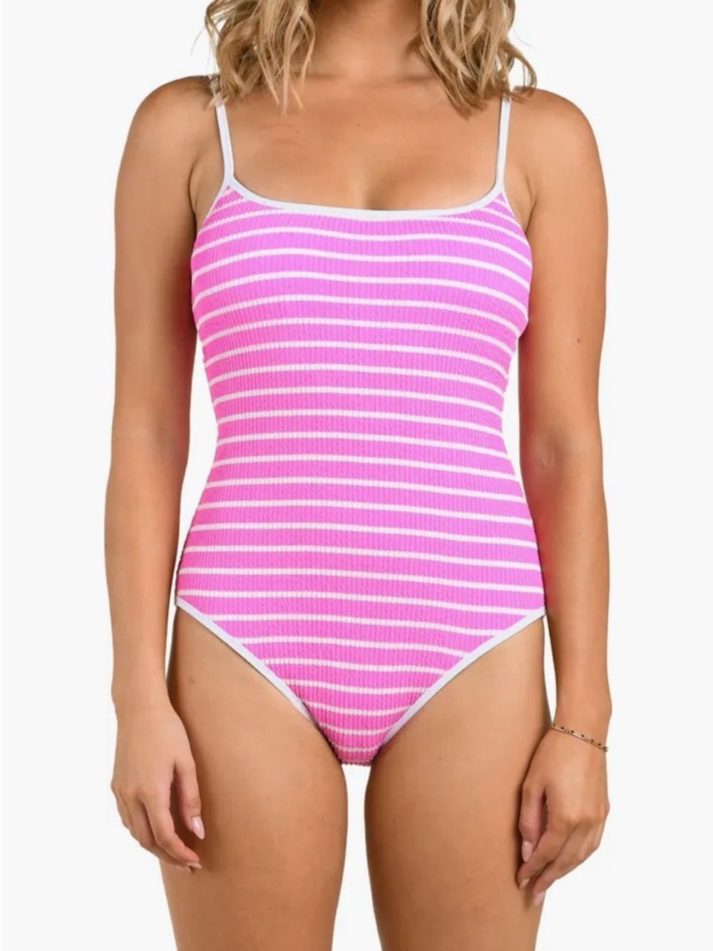 Brenton ribbed swimsuit with light pads g